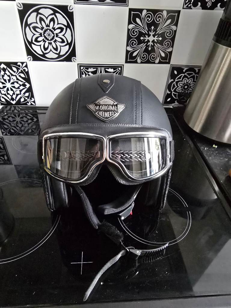 Motorcycle helmet.