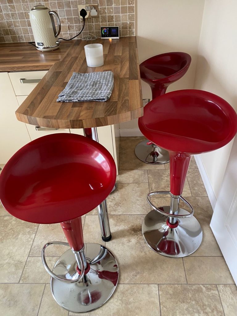 Chrome kitchen stools