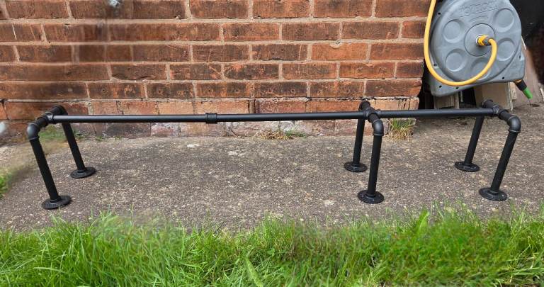 Industrial Style Hanging Rack Roof Wall Pots Pans Clothes Tools Hanger 1.4m Long
