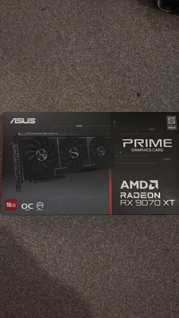 USED AMD RADEON 9070XT ASUS PRIME OCT EDITION 16GB DDR6