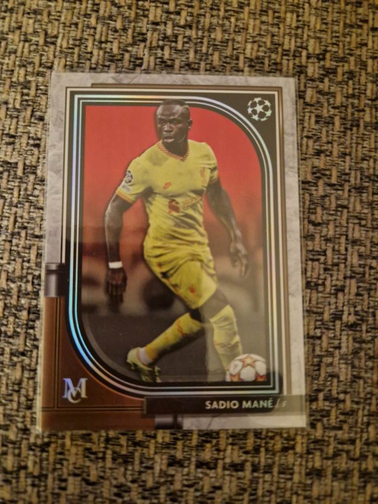 Sadio Mane Champions League Football Card - Liverpool FC