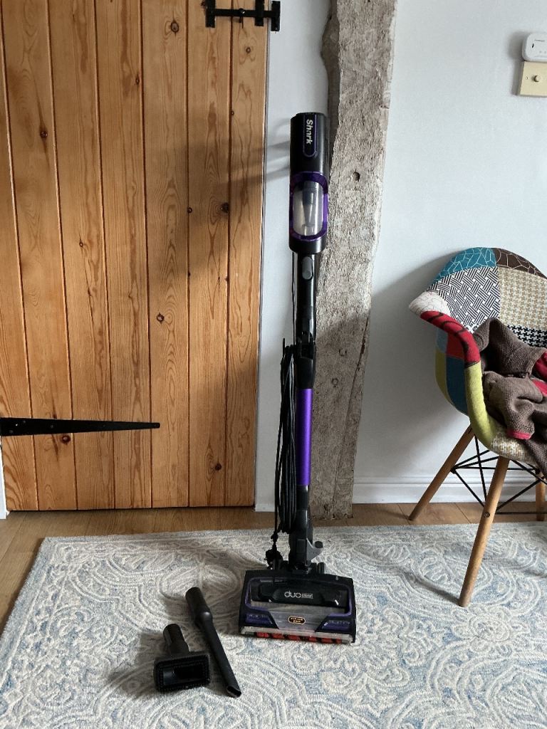 Shark Duoclean vacuum cleaner with attachments