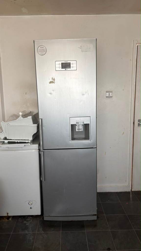 LG Fridge Freezer – Grey, Used Condition