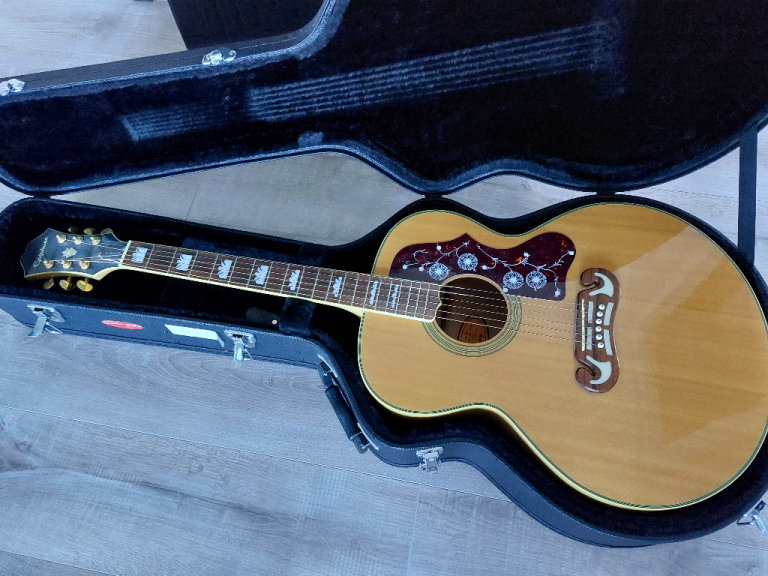 2004 Epiphone EJ-200 - Natural w/HSC (Peerless Factory Korea)