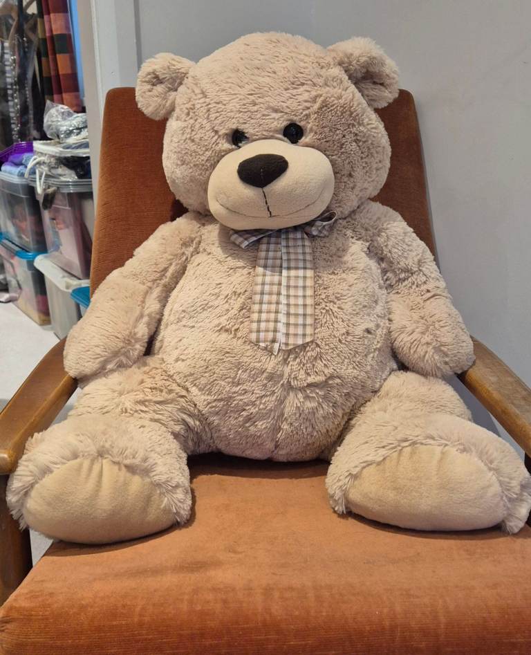 Smiths Toys Brown Stuffed Teddy Bear Large Plush Kids Children's Cuddly Safe Soft Toy 