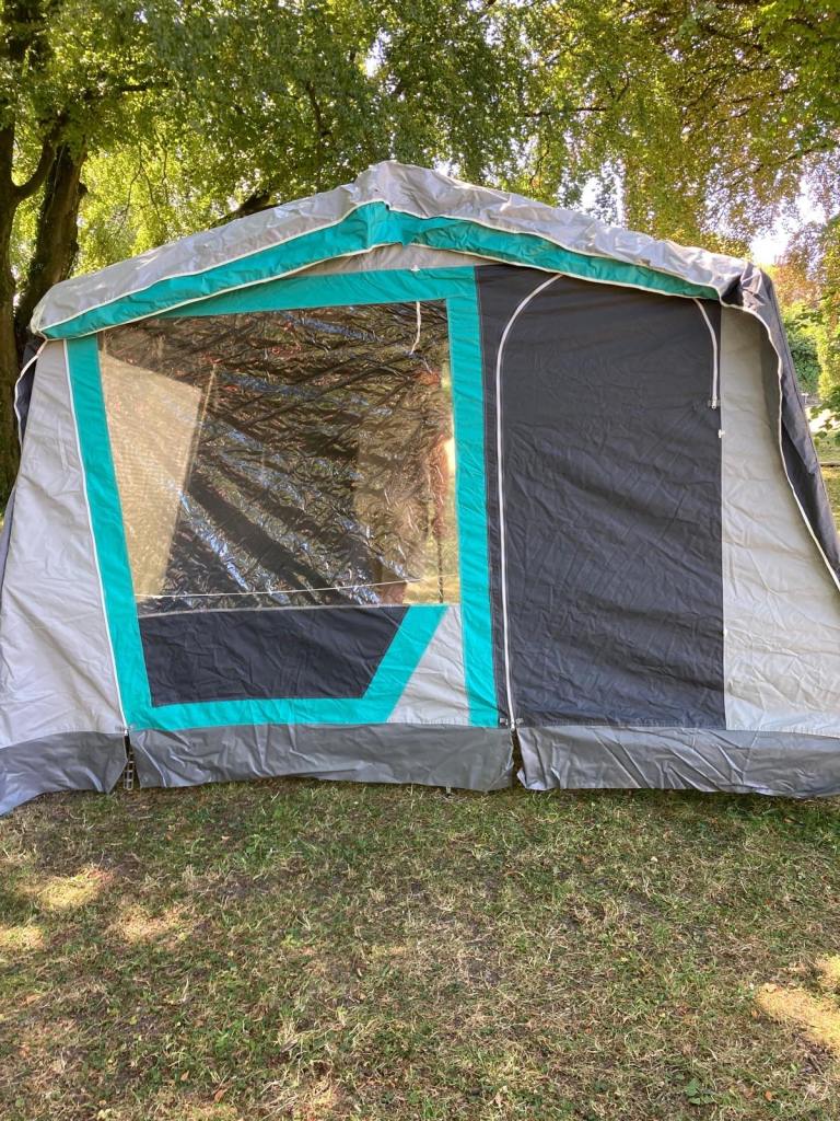 Used Freestanding Awning 3m x 2m – Complete with Steel Frame & Colour-coded Poles
