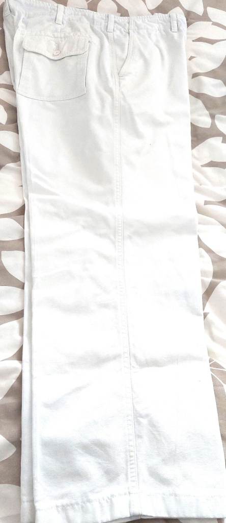 Cream coloured cotton trousers 