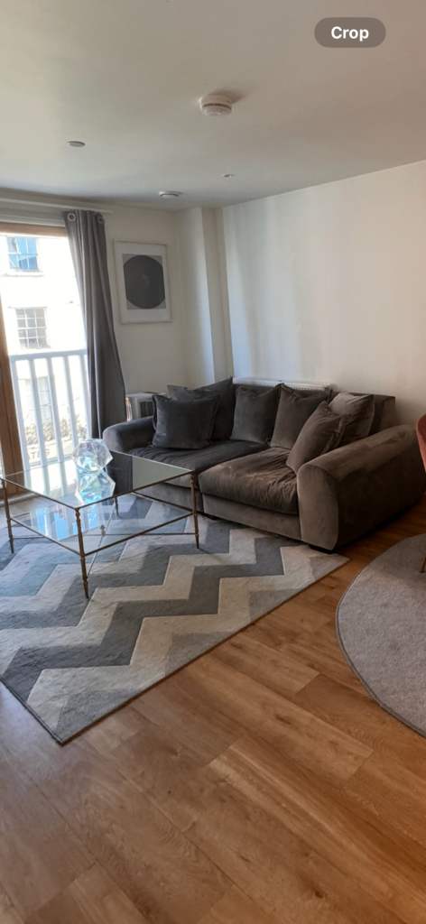 Luxurious Grey/Gray Velvet Sofa