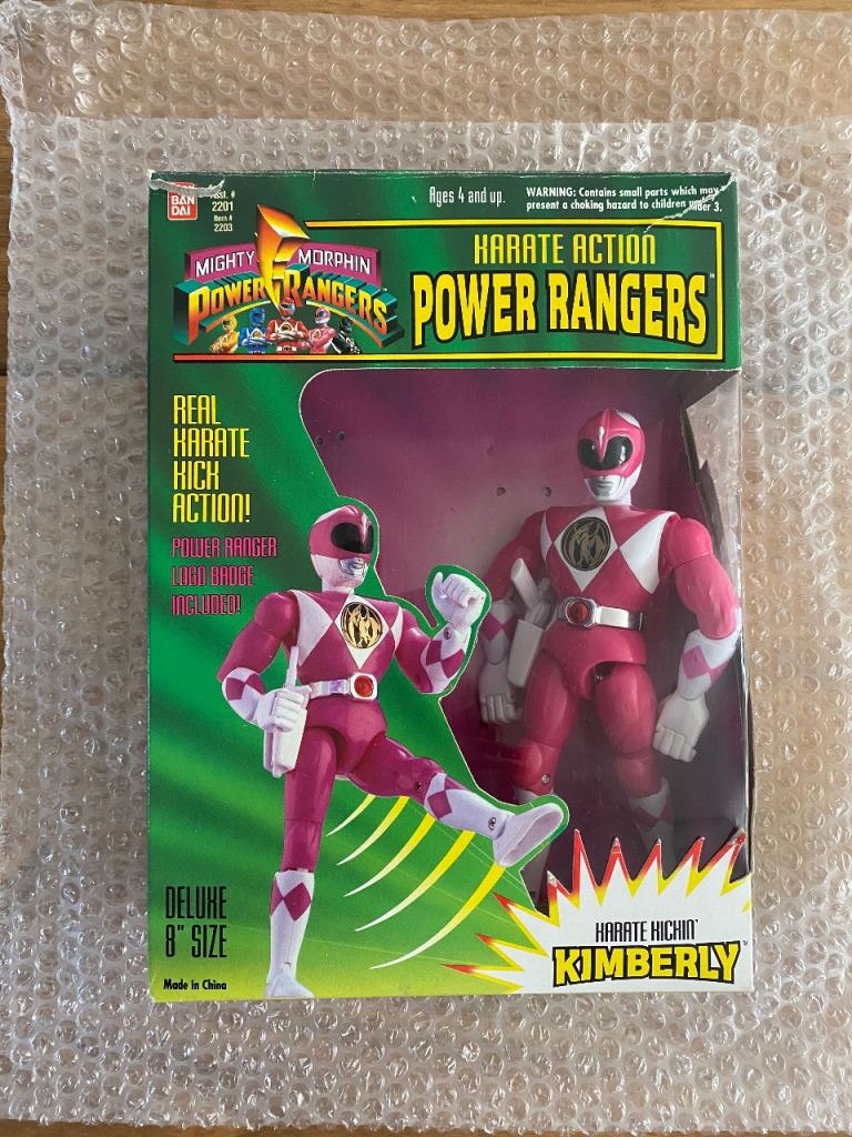 Power Rangers Karate Action Kimberly Pink Ranger Deluxe 8” Size Bandai 1994