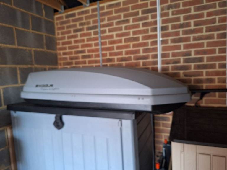 Car roof top box and bars
