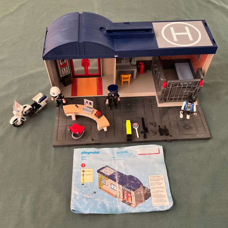 Playmobil Police Station Toy Set with Figures and Accessories