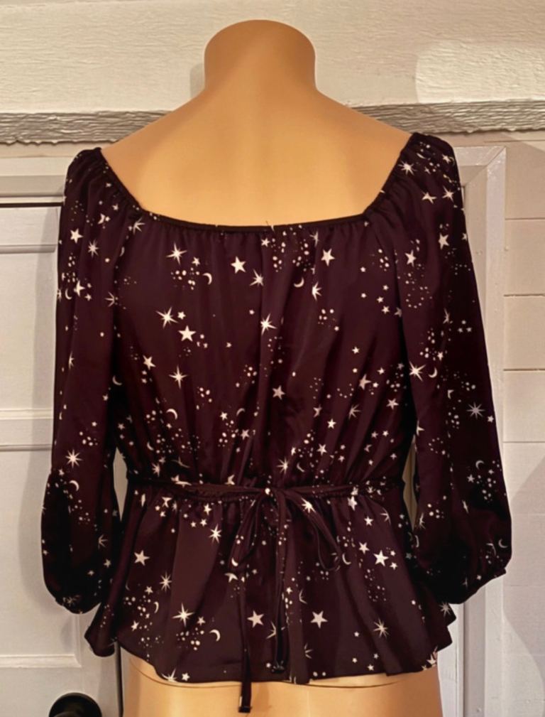 New Look Tall Star Print Top – UK 12, As Good As New
