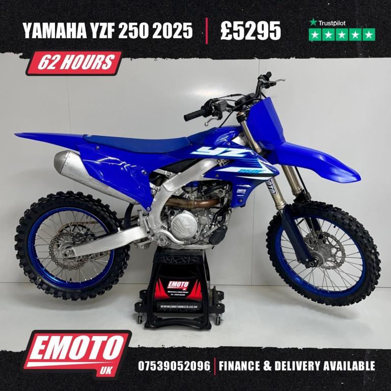 YAMAHA YZF 250 2025 Motocross Bike 250cc 62 Hrs @EmotoUK - Finance Available