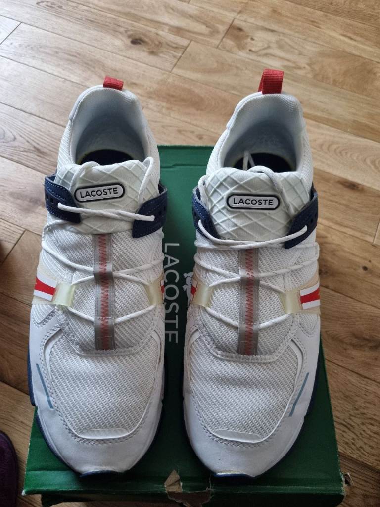 Mens Lacoste textile trainers