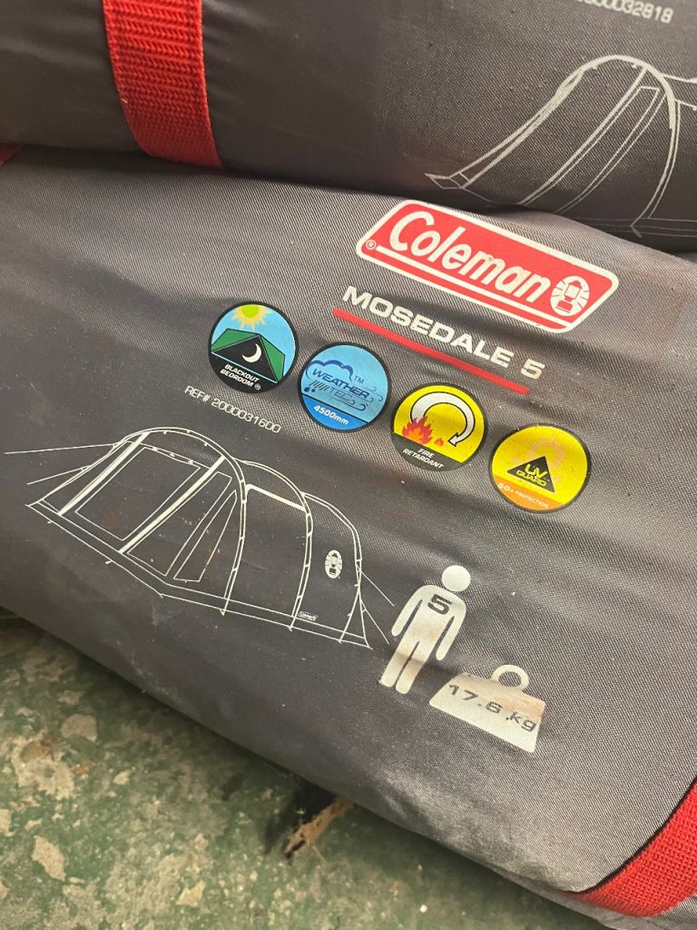 5 man tent & front extension 