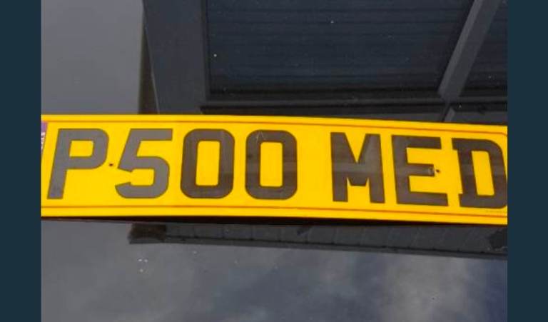 Private number plate 