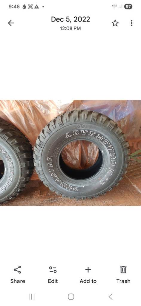 Off road tyres 