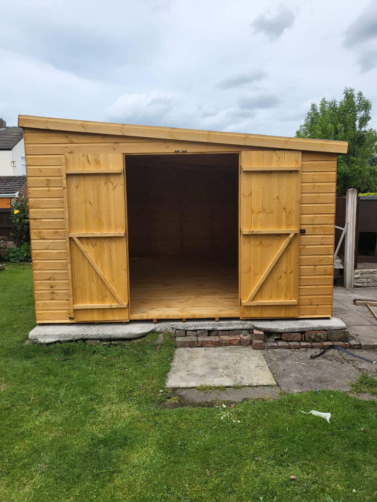 20ftx10ft pent shed