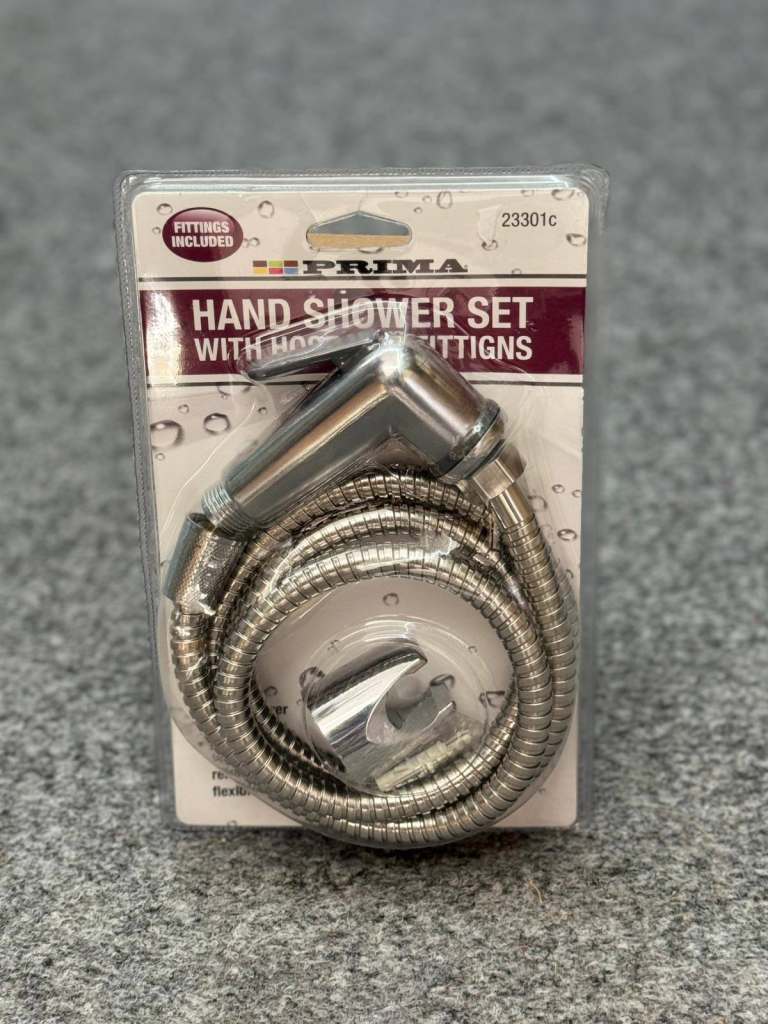 Hand Shower Set – Shower Head with Hose and Wall Bracket for Bathroom Use