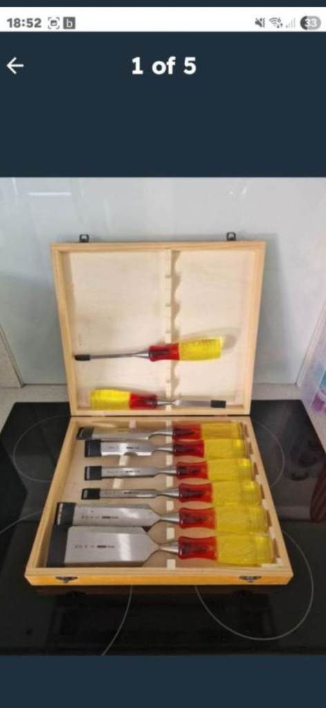 IRWIN Marples Chisel Set with Case – New & Unused