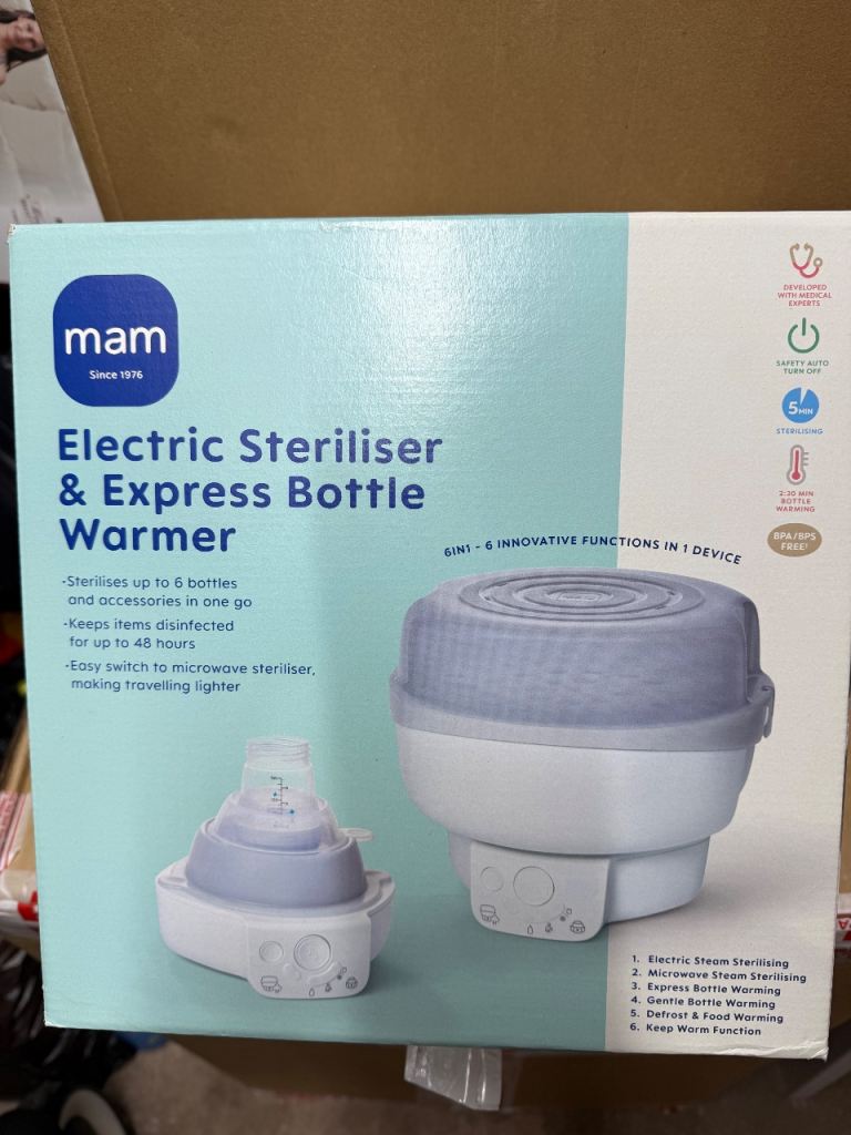 Mam steriliser and bottle warmer