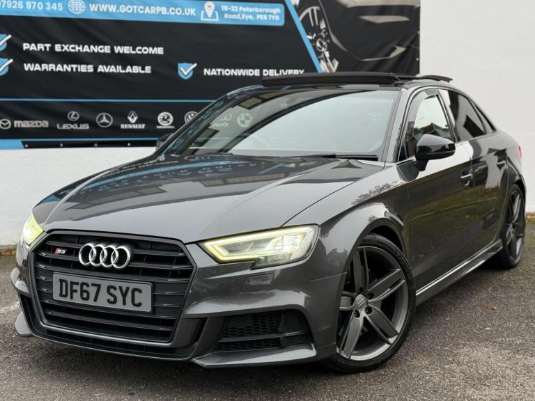 2018 Audi S3 2.0 TFSI Black Edition S Tronic quattro Euro 6 (s/s) 4dr SALOON Petrol Automatic