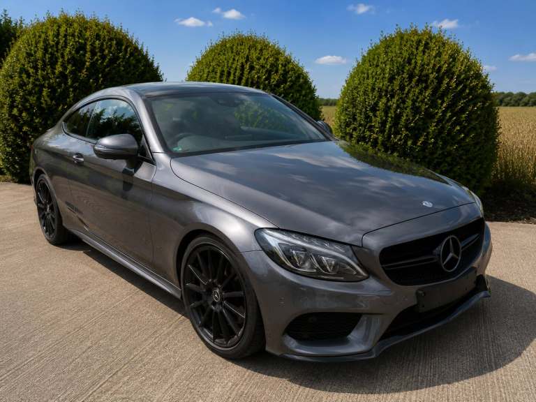 2016 16 MERCEDES BENZ C250d AMG LINE COUPE 2.1 DIESEL AUTO 204BHP GREY EURO 6
