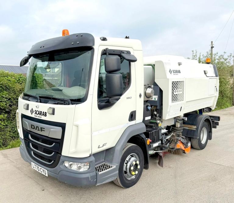 2020 DAF LF45.180 SCARAB MERLIN 55 ROAD SWEEPER LHD 7.5 TON 29,000 MILES EURO-6