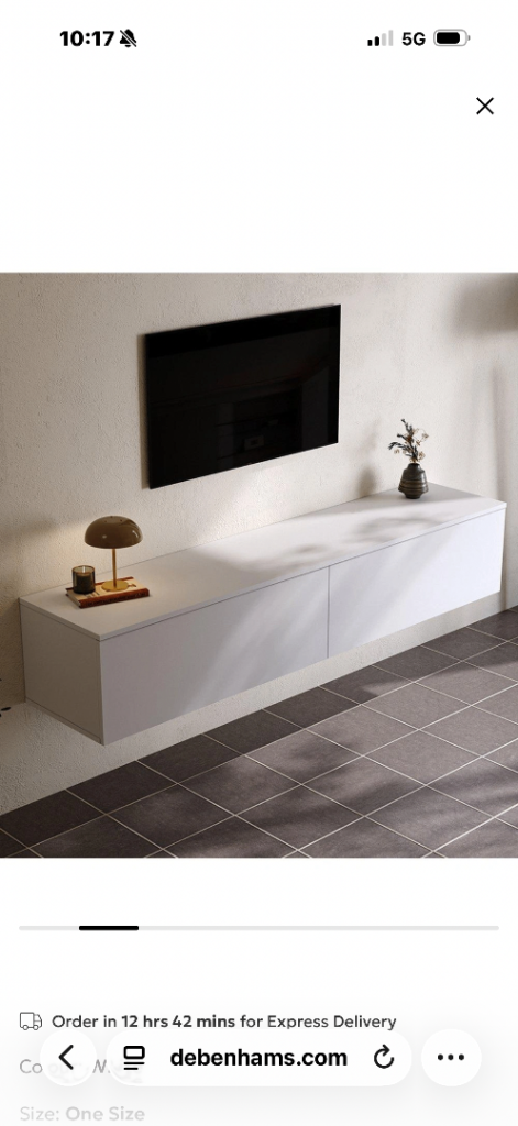 New in box floating cabinet 