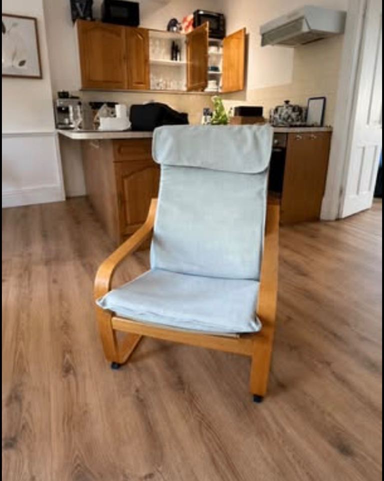 IKEA Poang rocking chair and cover - retail £80