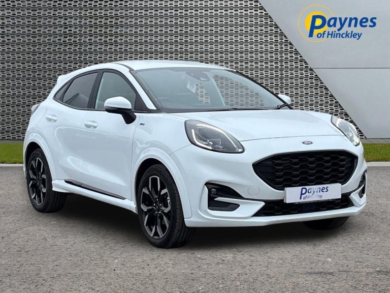 2024 Ford Puma ST-Line X 1.0 125ps EcoBoost Manual in White, 1 Owner Car