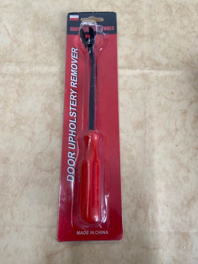 Door upholstery staple remover DIY tool