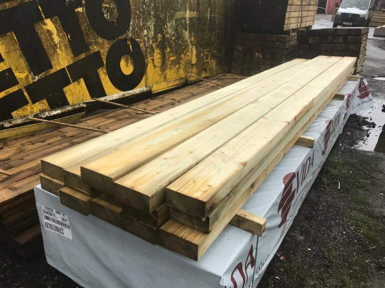 7x3 Treated Timber Joist C24 4.8m