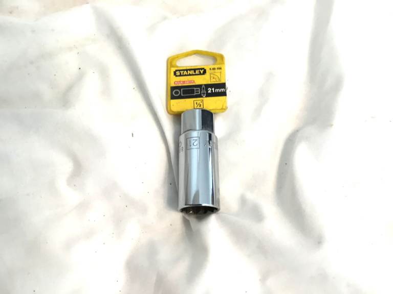 NEW Stanley Maxi Drive 21mm spark plug socket 12 point