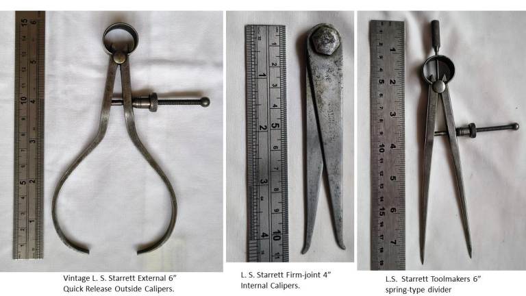 Vintage L.S. Starrett Measuring instruments £10 the lot