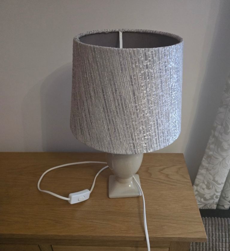Grey Table Lamp