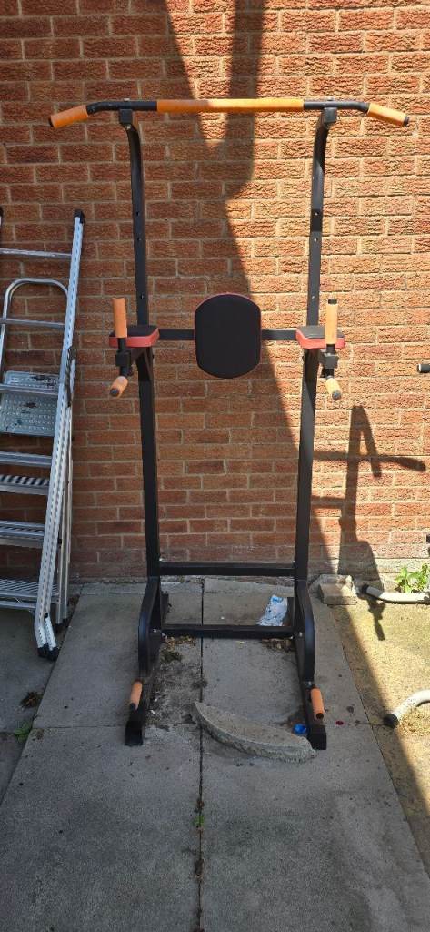Home Multi-Gym Pull-Up Station – Black and Orange