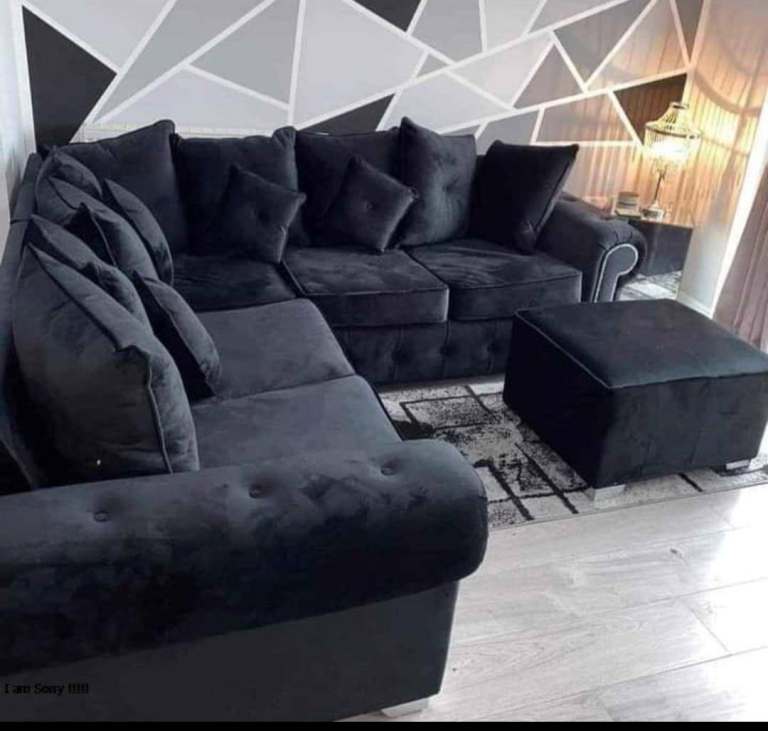 image for ✔❤Branded Corner L Shape Sofa 3+2 Seater  With Footstool For Sale