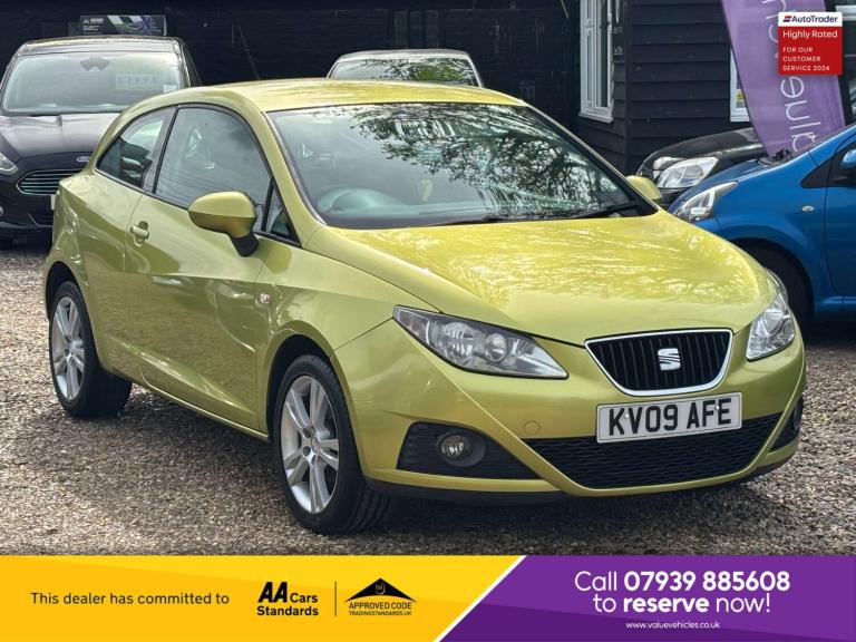 2009 SEAT Ibiza 1.4 Sport 3dr HATCHBACK PETROL Manual