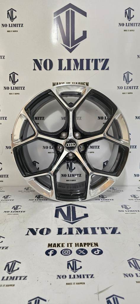 PREMIUM DIVISION BRAND NEW AUDI 20" RS6 RS7 STYLE ALLOY WHEELS 5x112 HYPER BLACK DIAMOND CUT