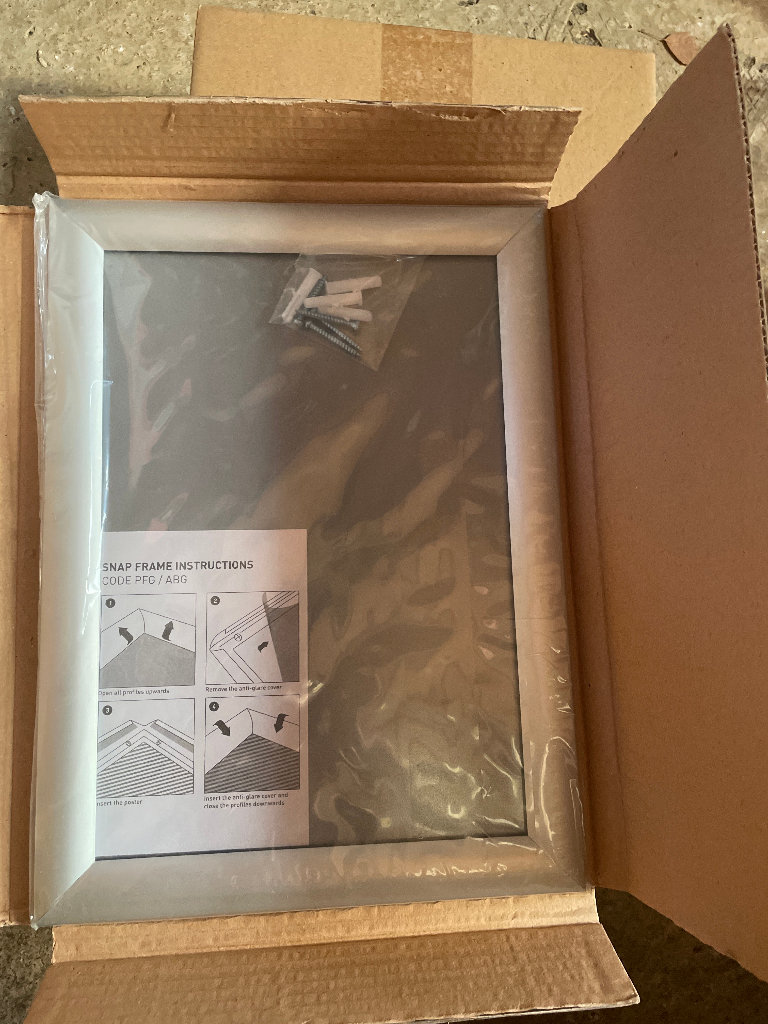 NEW A4 Clip Frame snap Frame wall, Poster Silver snap frame, Picture photo Holder. 