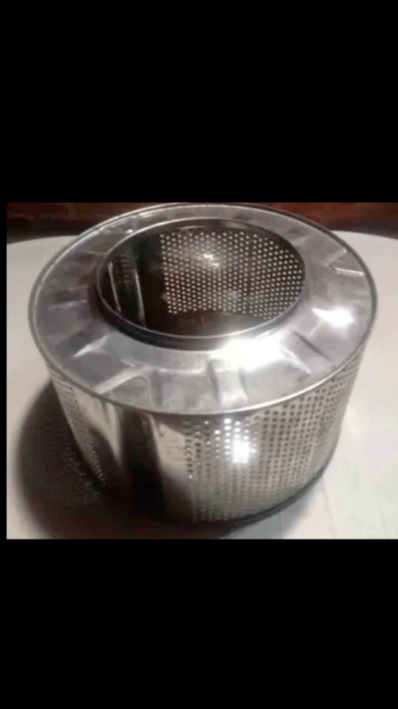 Metal Outdoor Patio Fire Pit Drum - Silver