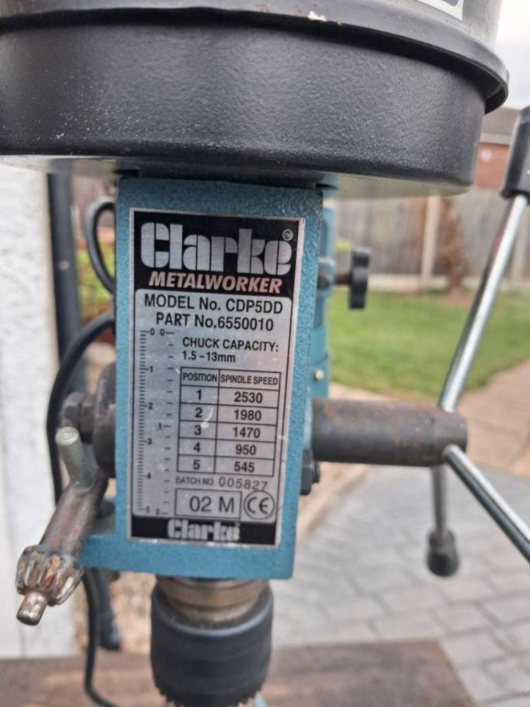 Clarks work bench pillar Drill 