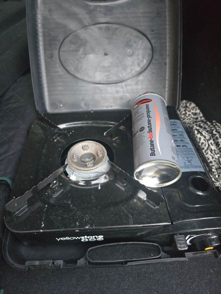 Yellowstone - Single burner gas stove. Lightweight camping / fishing stove. 