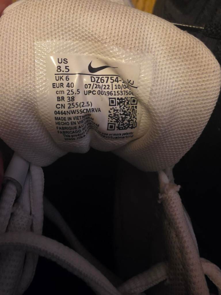 3 pairs of Nike Kid's shoes in junior size 6