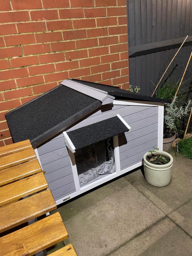Medium Sized Wooden Outdoor Dog House