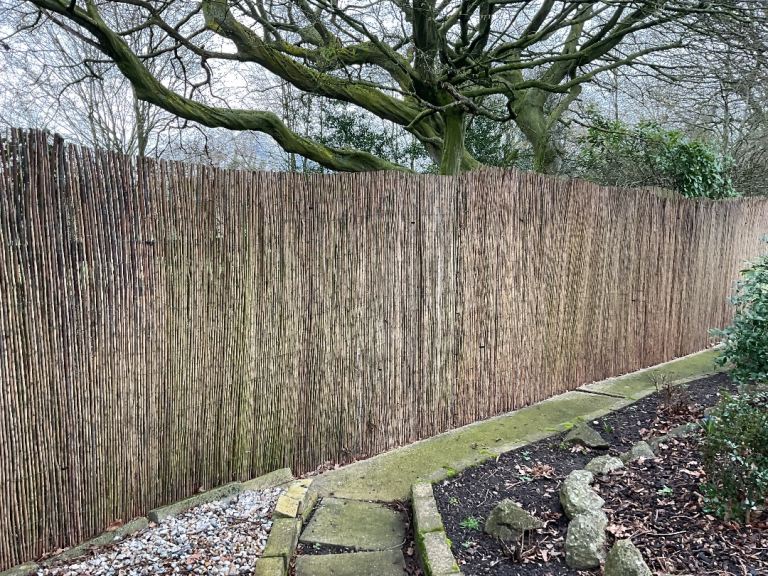 Willow fencing rolls