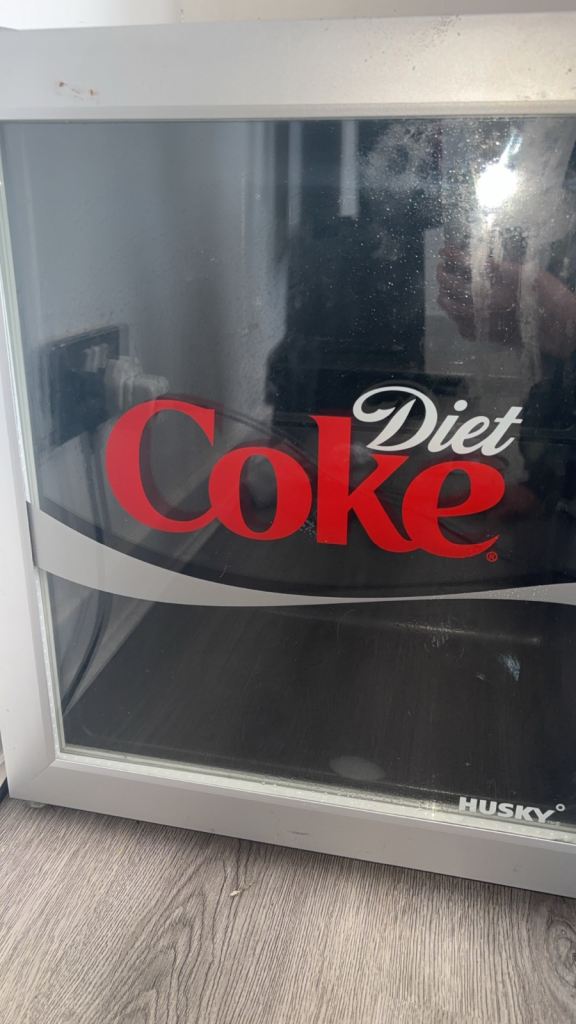 diet coke mini fridge