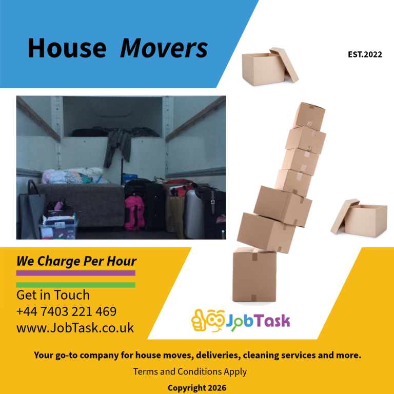 Removals | House Moves in London | Furniture Delivery and Assembly | 2 or 3 Men team with a van.