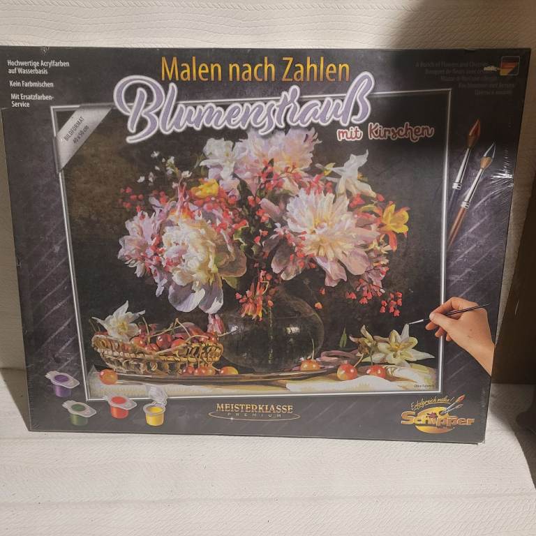 Schipper 609130773 - Paint By Numbers - Bouquet With Cherries - New Sealed